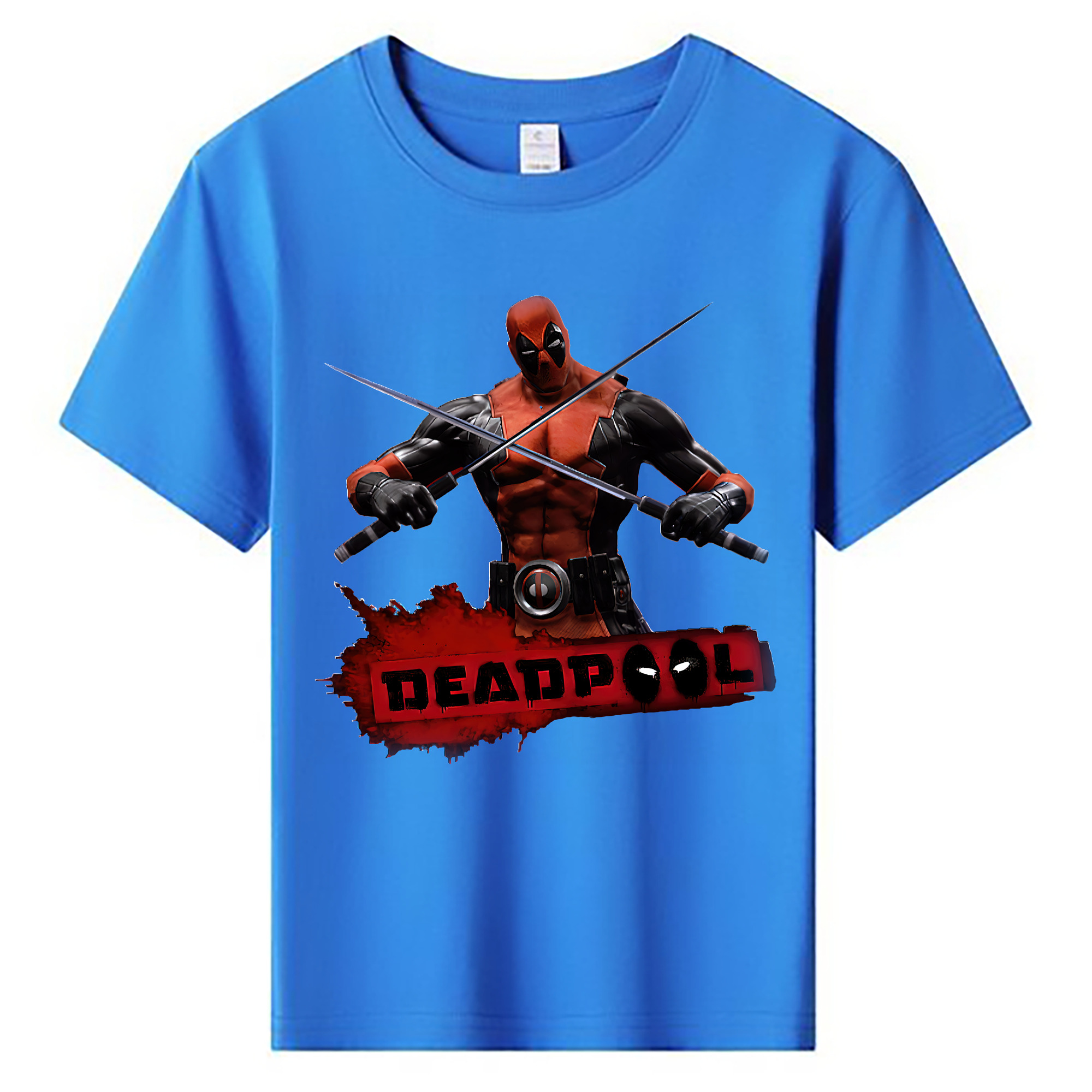 （画像用） Deadpool デッドプール 綿100％キッズTシャツ（フロントプリント）